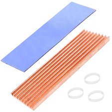 M.2 2280 SSD Heatsink Copper, 70x21x2mm Laptop NVMe M.2 Heatsink with Silicon...