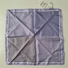 NWT ETON 100 Silk Four-Sided Pocket Square Lavender Dad Academia Dandy Prom