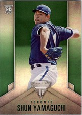 2020 Panini Titanium Green #12 Shun Yamaguchi 