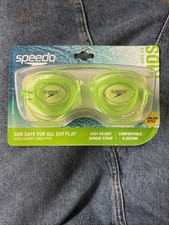 Speedo Kids' Sunny Vibes Aviator Swim Goggles Ages 3-6 - Lime Green