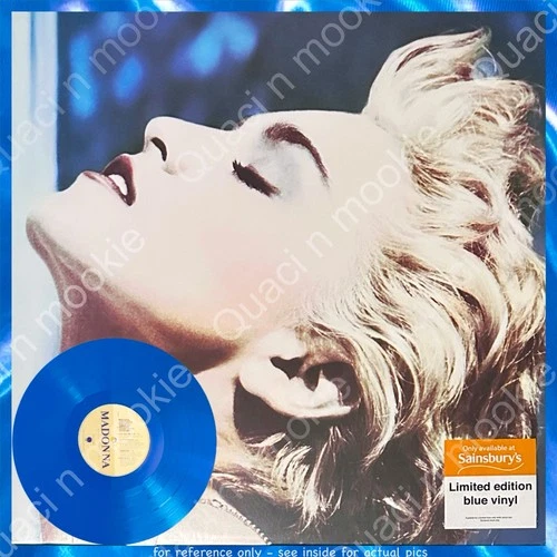 New/Sealed UK Import Blue Vinyl Madonna True Blue LP Sainsbury’s Limited Edition