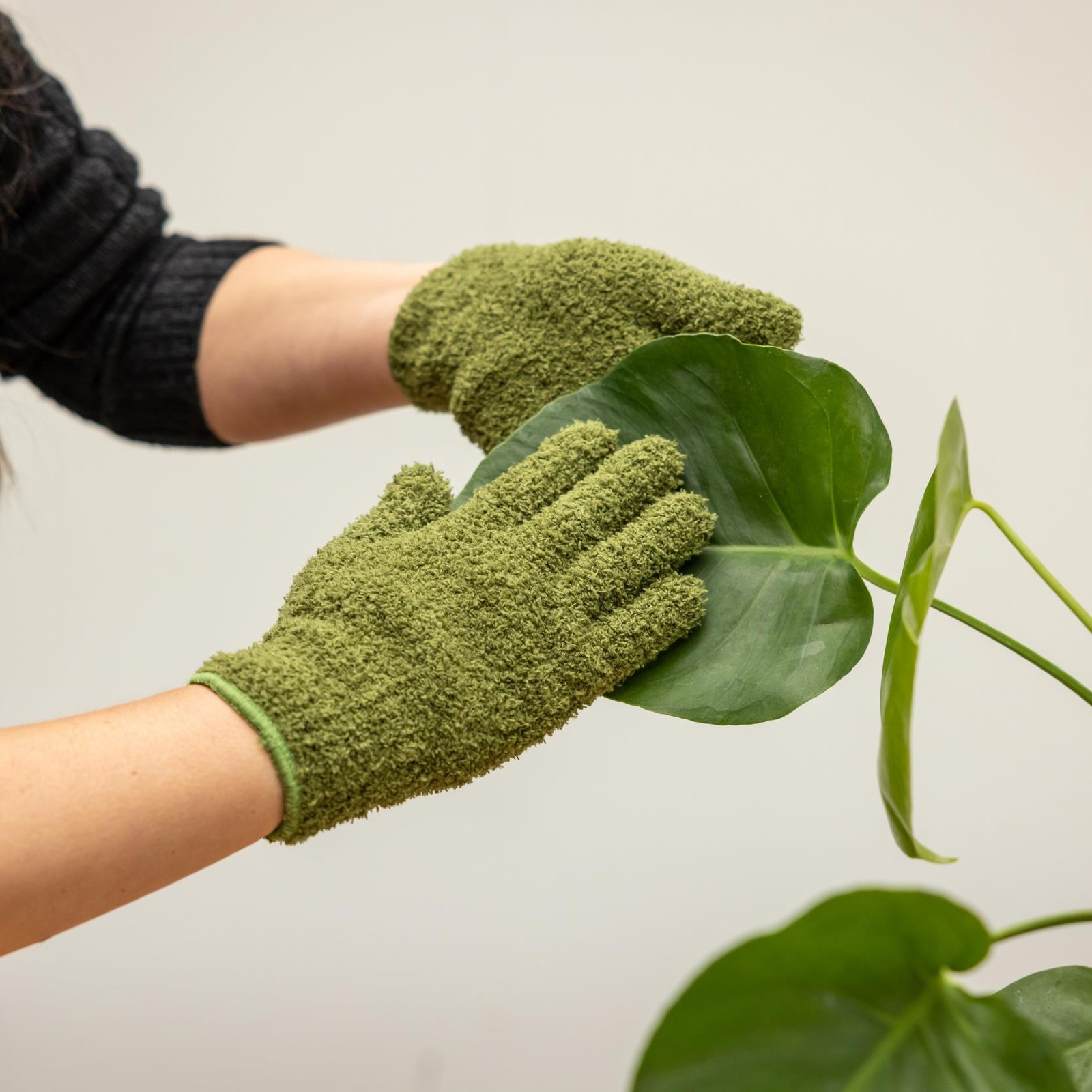 Plant Leaf Dusting Gloves Duster Microfibre Cleaner Houseplant Cleaning Mitts