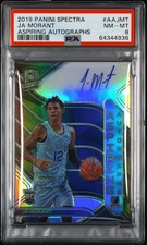 2019 PANINI SPECTRA ASPIRING AUTO #AAJMT JA MORANT ROOKIE RC 24/49 PSA 8 AUTO