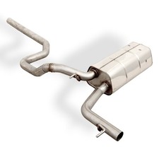 FOX Sportauspuff Edelstahl Racinganlage ab Kat. für Audi A2 1.6l ohne Endrohr