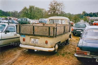 LKW Foto Volkswagen Type 2 T2 pickup Truck Deutschland beige #o5fk