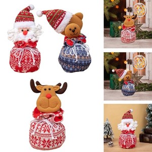 Sac cadeau de Noël pour poupée, sac de pommes de de Noël, sac cadeau de