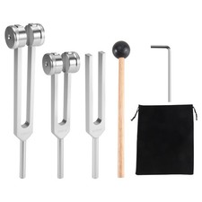 (128Hz, 256Hz, 512Hz)Tuning Fork Set, Tuning Forks with Reflex Hammer for4849