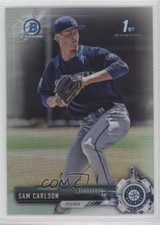 2017 Bowman Draft Chrome Refractor Sam Carlson #BDC-184 8k4