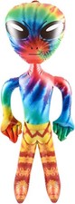 90 cm Inflatable Alien, Blow up Alien, Large for Halloween Decorations, Space T