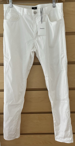 Theory Zaine White Slim Chino Pants Men’s 33x32