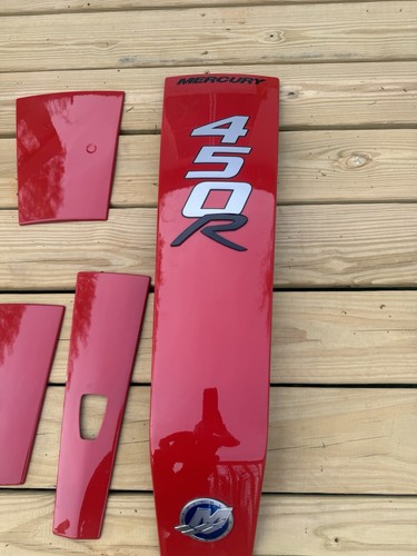 Mercury Marine 8M0147691, 450R Red Cowling Accent Panel & Decal Kit NEW - Foto 2 di 15