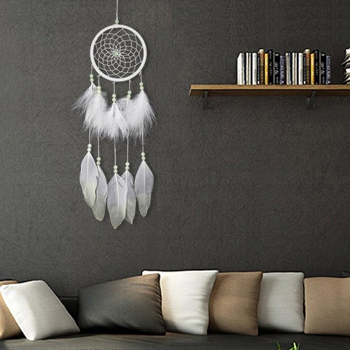 Luminous Dream Catcher,Manual Feather Hanging Decor Catcher For Type 2 - Picture 5 of 7