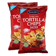 Santa Maria Salted Tortilla Chips 2 x 475g Crunchy Corn Chips Snack Pack