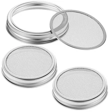 Stainless Steel Mason Jar Mesh Strainer Lids for Growing Bean Alfalfa Broccoli