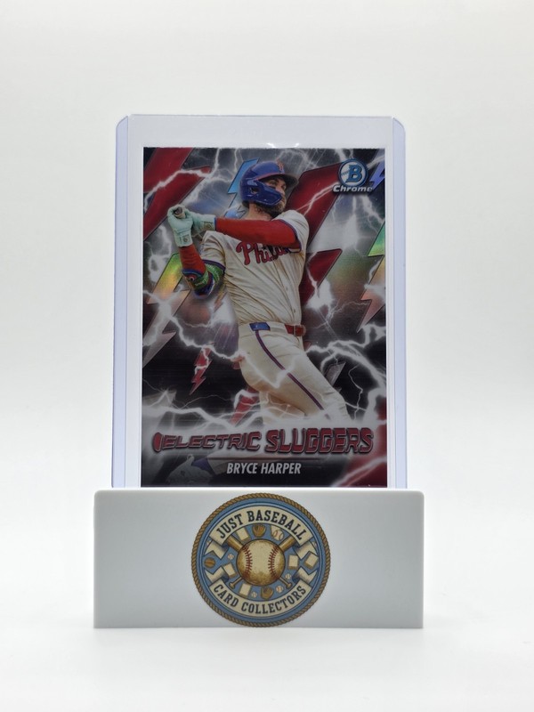 2026 Bowman Chrome Bryce Harper Electric Sluggers Insert