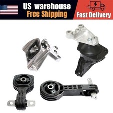 FIT FOR 2006-2010 HONDA CIVIC 1.8L AT ENGINE MOTOR TRANS MOUNTS KIT WITH SUPPORT