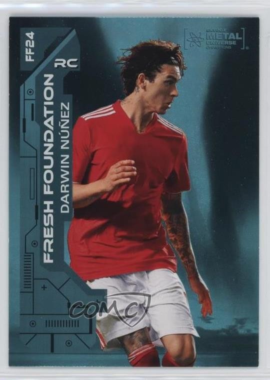 2023 Skybox Metal Universe Champions Fresh Foundation Aqua Darwin Nunez i4v