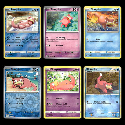 6x Slowpoke Lot 42 Sun Moon Unbroken Bonds Pokemon Cards Collection Set TCG