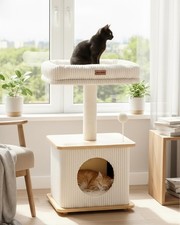 Modern Cat Tree for Indoor Cats, Nordic Loft Style, Cat Tower for Kitten with...