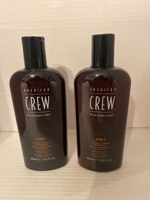 2 x American Crew Men s 3-in-1 Shampoo Conditioner&Body Wash 450ml/15.2 FL. Oz