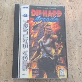 Die Hard Arcade (Sega Saturn, 1997) - CIB w registration, Authentic, tested