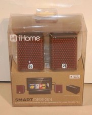 iHome iK8B Portable Stereo Speakers for Kindle Fire and 3.5mm Audio Jack