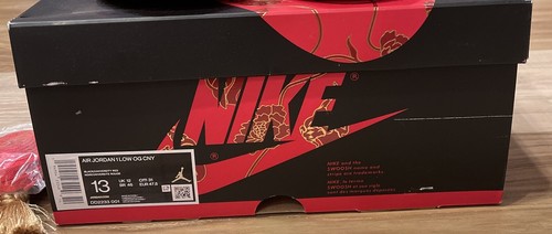 Nike Air Jordan 1 Low OG Chinese New Year Size 13- BLACK/RED - 第 6/6 張圖片