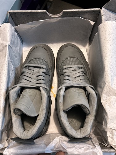 Nike Air Jordan 4 Retro SE GS Wet Cement Grey Paris Size 5.5Y Wmns 7 HM8965-001 - Picture 2 of 7