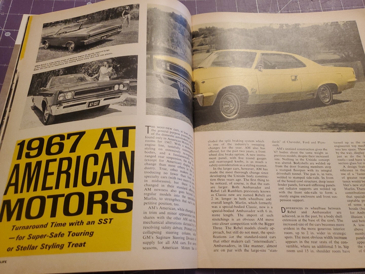 November 1966 Car Life Magazine 1967 New Cars Ford GT-40