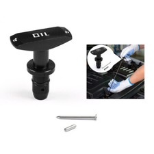 Car Universal Oil Dipstick Pull Handle Engine Oil Pullhandle Replacement Black
