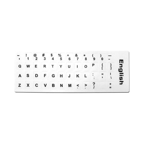 English Letters Keyboard Stickers Frosted PVC Tablet Computer New Keyboard J0Y5 - Afbeelding 5 van 15