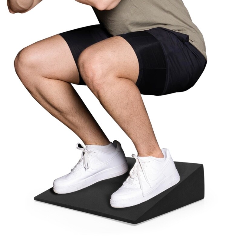 Squat for Heel Elevated Squats Calf Raises Platform, Calf Stretcher Block