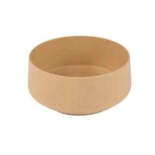 Khaki Beige Dog Cat Pet Food Water Bowl 3 Cup Non Skid Solid Melamine Sonoma New