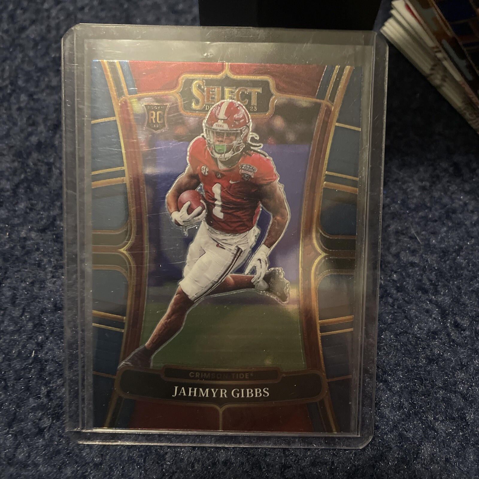 Jahmyr Gibbs 2023 Panini Select Draft Picks - Concourse Blue #10 (RC)