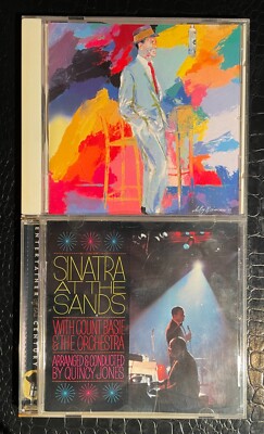 FRANK SINATRA AT THE SANDS & DUETS II Barbra Streisand BONO Aretha Franklin 2 CD