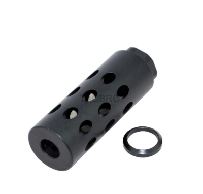 .308 Black Anodized Aluminum 5/8x24 Muzzle Brake for 308
