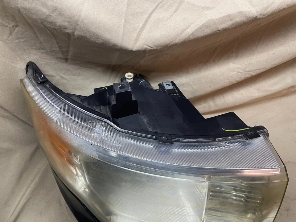 For 09 10 11 12 Ford Flex Halogen Headlight Headlamp Chrome Passenger Right Side - Image 4 of 4