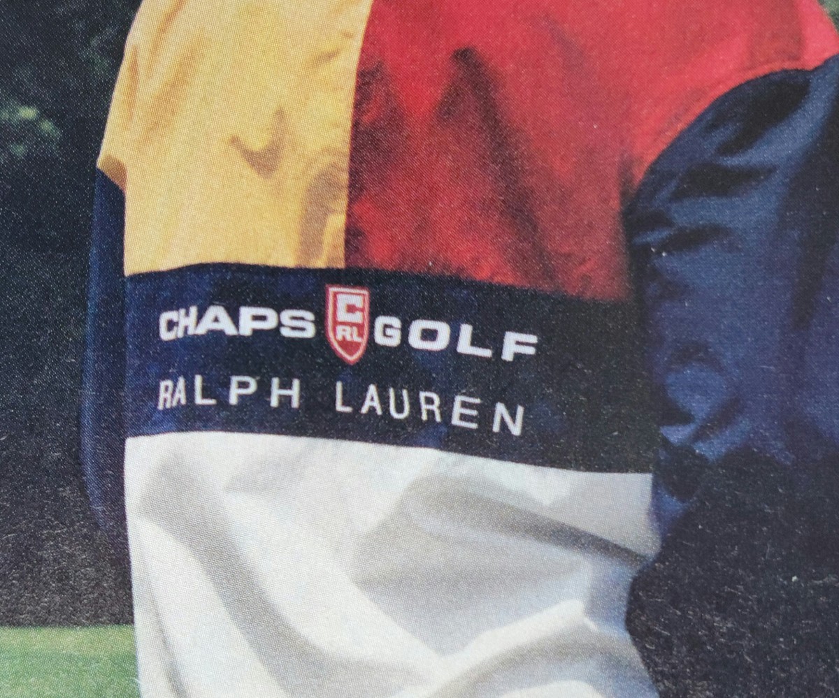 1998 Ralph Lauren Chaps Golf Shirt Fairway Print Ad 7.6 x 10.4