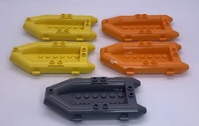 ORIGINAL LEGO 5x Boat Rubber Raft Small 30086c01 Orange Gray Yellow