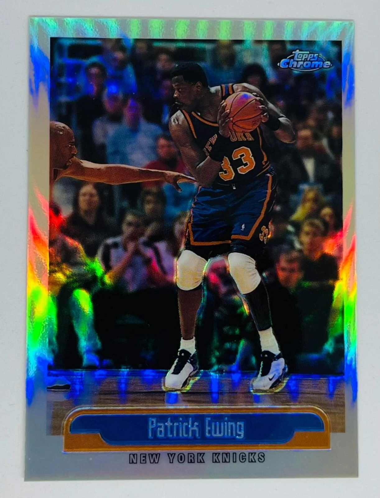 Patrick Ewing 1999-2000 Topps Chrome Refractor Card # 223 New York Knicks