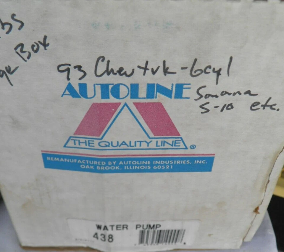 BOMBA DE AGUA 438 1987-93 Cadillac Chevrolet GMC Foto 3 de 4
