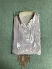 Vintage 60s roll up sleeve blouse sanforized pink loop collar DEADSTOCK size 34