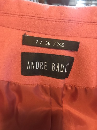 VINTAGE SUIT Salmon Pink Jacket Suit XS Size 7 New Without Tags Wood - 第 7/9 張圖片