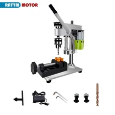 CN SHIP】Benchtop Drilling Machine 110V-220V Variable Speed Drill Press B10 Chuck
