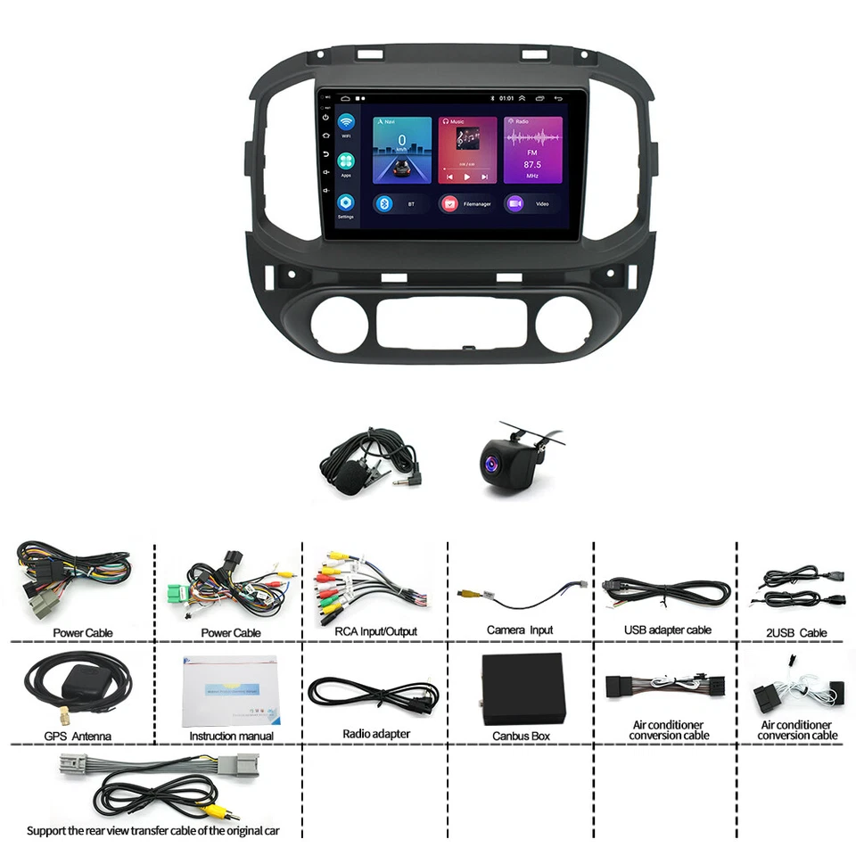 Apple CarPlay GPS Car Stereo Radio For 2015-2018 Chevrolet Colorado GMC Canyon - Image 2 of 4