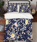 3D Yellow Floral Pattern Quilt Cover Set Bedding Set Pillowcases 204