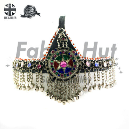 MAATHA PATI KUCHI PASHTUN HEADDRESS TURKISH AFGHAN PARTY WEDDING KUCHI JEWELLERY - Afbeelding 1 van 45