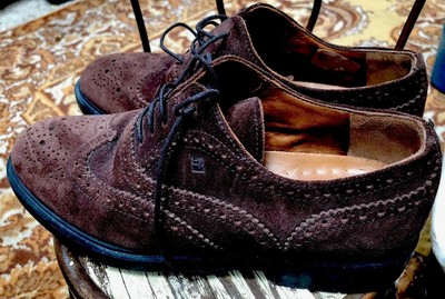 Fratelli Rossetti One Oxford Brown Suede Lace Shoe Italy Sz  display picture 2