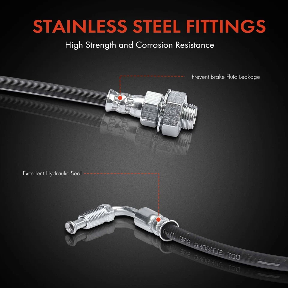 Manguera hidráulica de freno para Freightliner FS65 2002-2006 M2 100/106/112 trasero derecho y derecho Foto 4 de 4