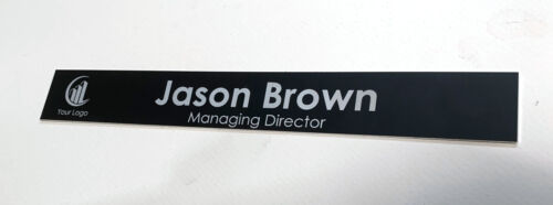 NAME ROOM DOOR SIGN PLAQUE ENGRAVED DOCTORS SURGERY OFFICE METAL ADD METAL SLOT - Picture 28 of 34